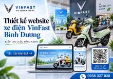 Thiết kế website xe điện VinFast Bình Dương chuẩn SEO, tăng khách hàng